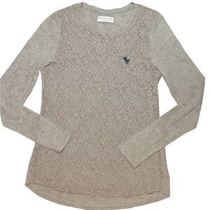 Abercrombie Kids Lace Detail Sweatshirt - Gray